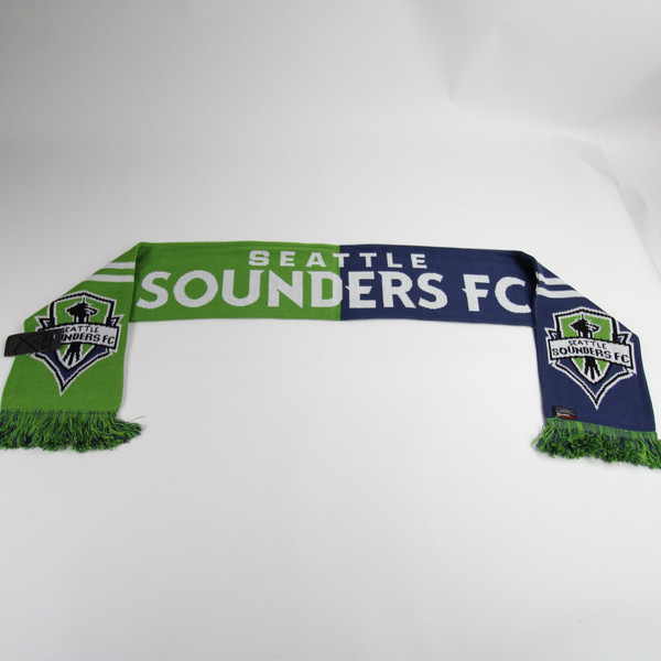 Seattle Sounders FC Ruffneck Scarf Scarf Unisex Lime Green/Navy Used OSFA-ACCS-006744