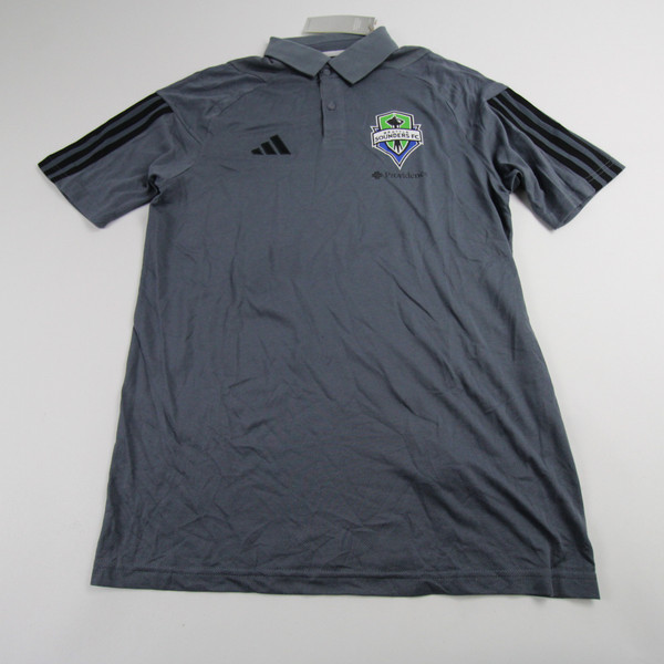 Seattle Sounders FC adidas Polo Men's Gray Used S-TOPS-148823
