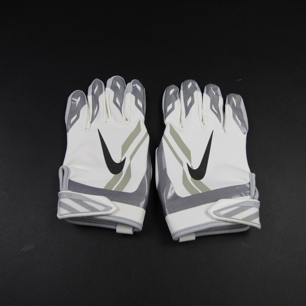 Nike Vapor Gloves - Receiver Men's White/Gray Used 2XL-EQPT-005479