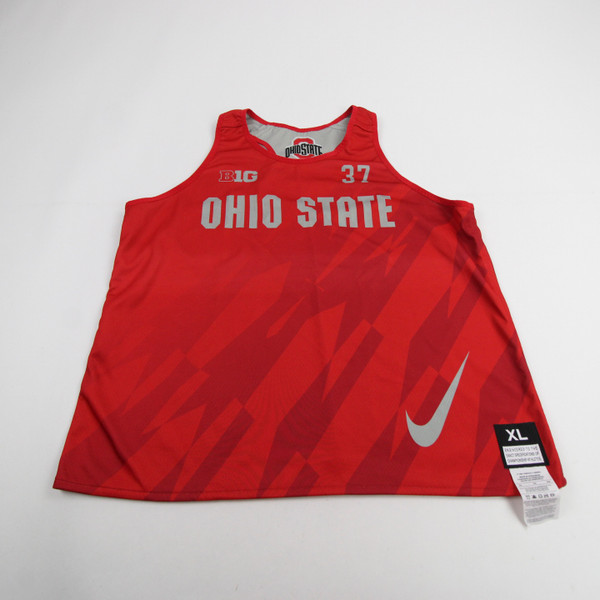 Ohio State Buckeyes Nike Practice Jersey - Basketball Women's Red/Gray Used XL-JRSY-008915