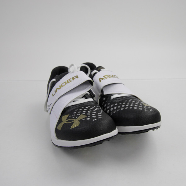 Under Armour HOVR Track Cleat Men's Black/White New without Box-CLEA-013915