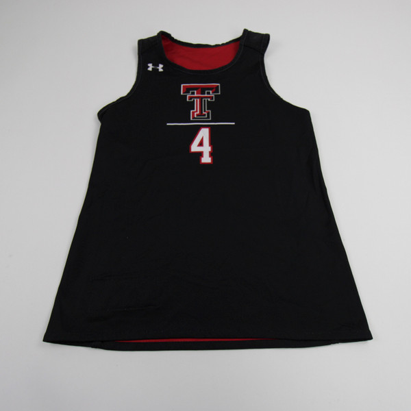 Texas Tech Red Raiders Under Armour Practice Jersey - Basketball Women's Used Red/Black-JRSY-009015