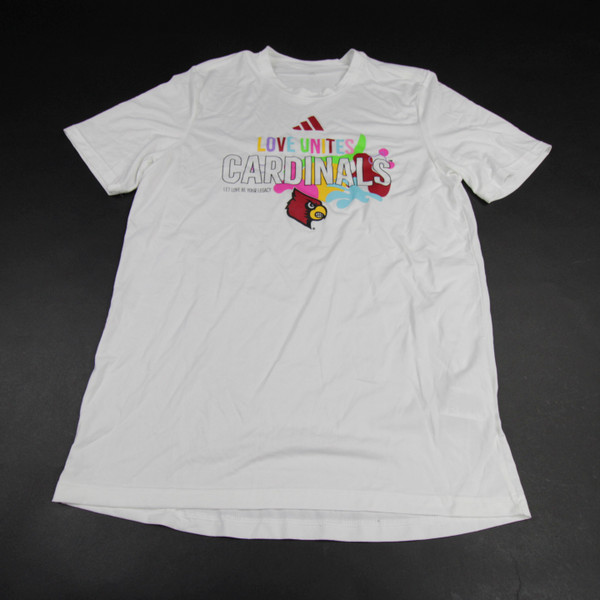 Louisville Cardinals adidas Short Sleeve Shirt Men's Multiple Sizes TOPS-150288