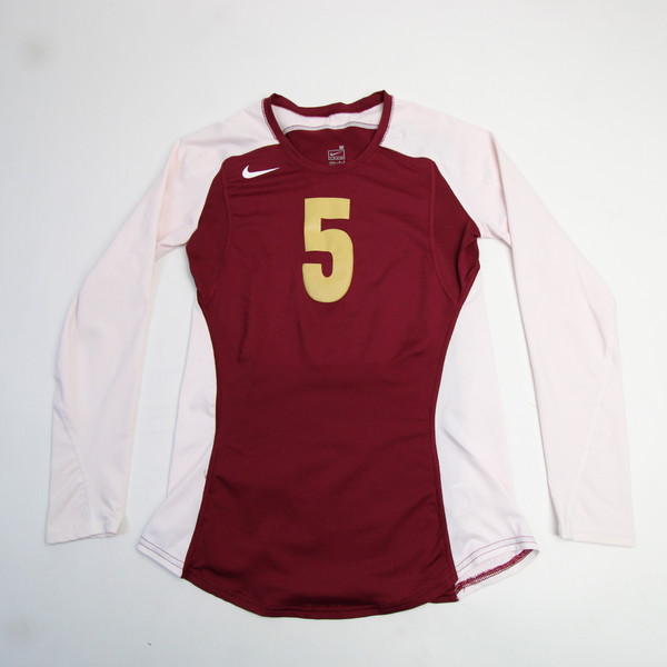 Willamette Bearcats Nike Game Jersey - Volleyball Women's Maroon/White Used L-JRSY-009035
