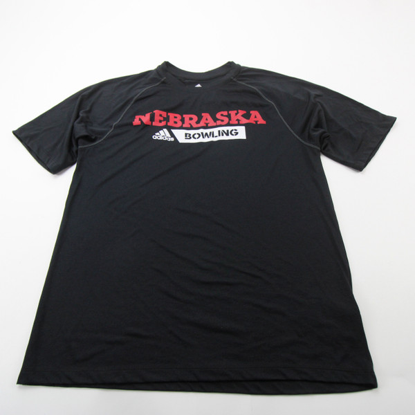 Nebraska Cornhuskers adidas Short Sleeve Shirt Men's Black Used XS TOPS-150416