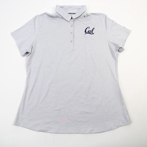 California Golden Bears Under Armour HeatGear Polo Women's Gray Used XL TOPS-150469