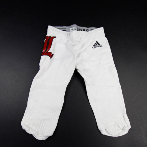 Louisville Cardinals adidas Football Pants Men's White Used-PNTS-031213