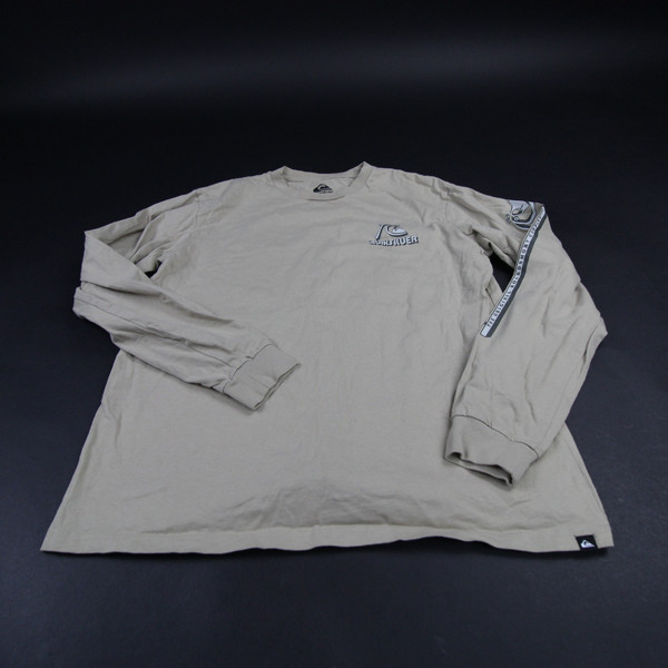 Quiksilver Long Sleeve Shirt Men's Beige Used M TOPS-150620