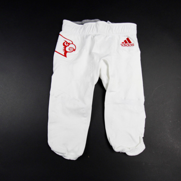 Louisville Cardinals adidas Football Pants Men's White Used M-PNTS-031221