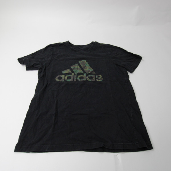 adidas Short Sleeve Shirt Men's Black Used M-TOPS-150766