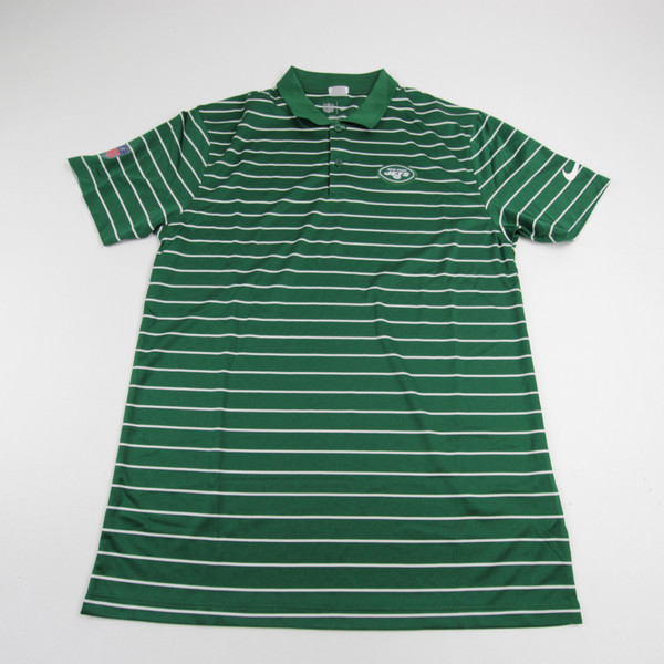 New York Jets Nike NFL On Field Dri-Fit Polo Men's Green Used Multiple Sizes TOPS-150847