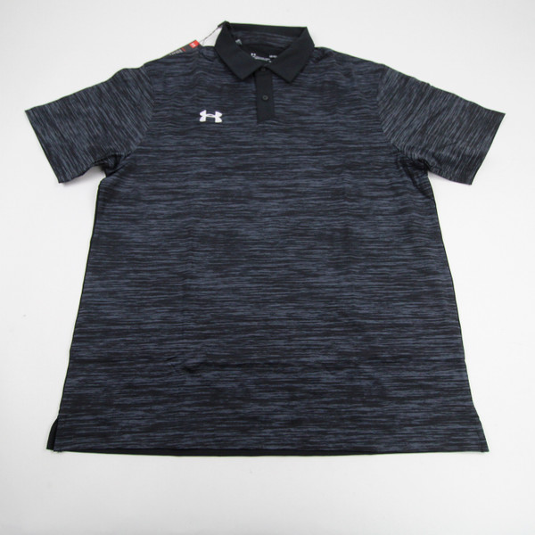 Under Armour HeatGear Polo Men's Black/Heather New with Tags L-TOPS-150921