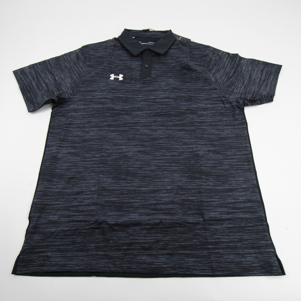 Under Armour HeatGear Polo Men's Black/Heather New with Tags L-TOPS-150929