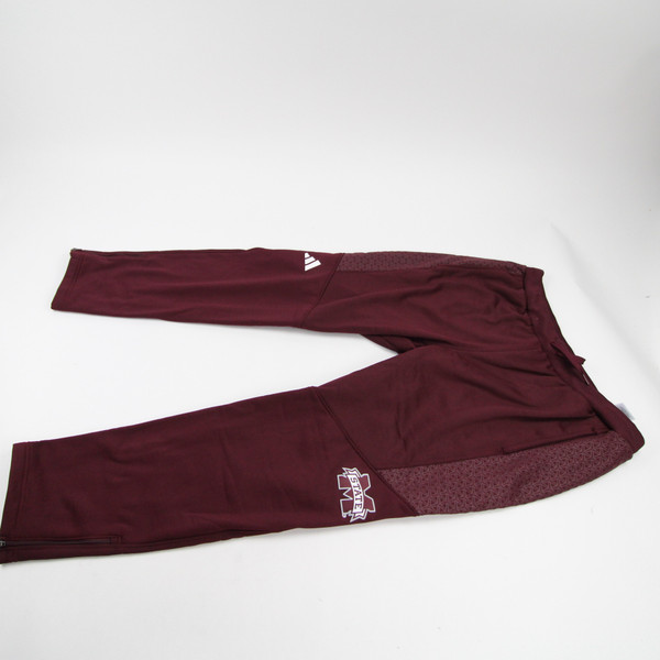 Mississippi State Bulldogs adidas Aeroready Athletic Pants Men's Maroon Used-PNTS-031304