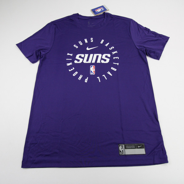 Phoenix Suns Nike NBA Authentics Dri-Fit Short Sleeve Shirt Men's Purple New-TOPS-148906