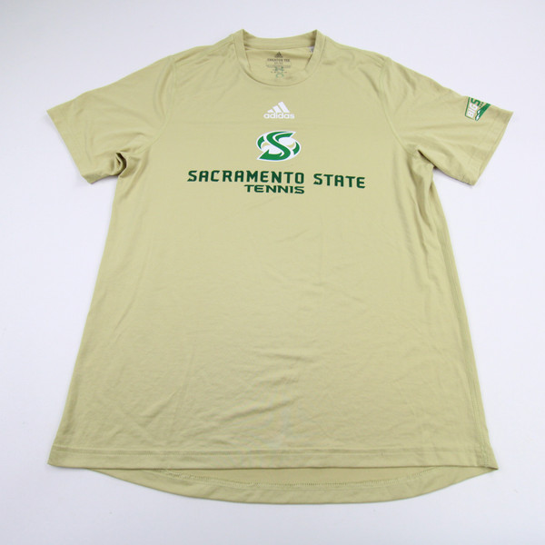 Sacramento State Hornets adidas Aeroready Short Sleeve Shirt Men's Gold New M-TOPS-150100