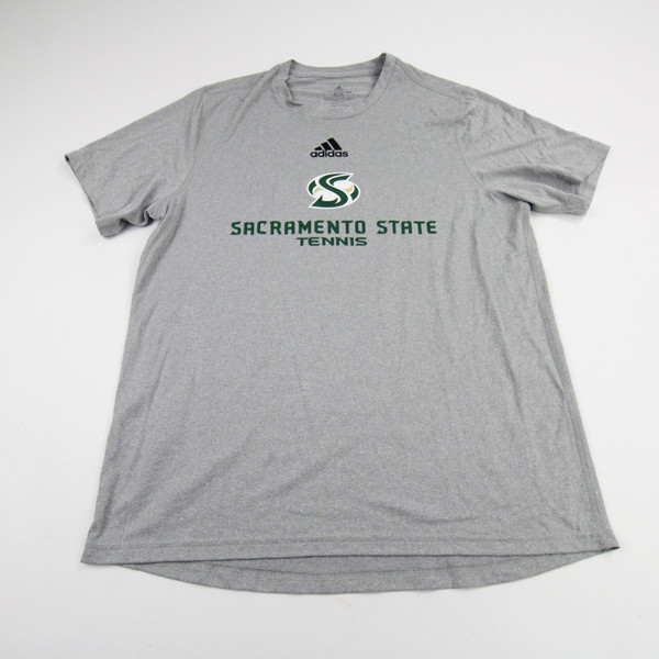 Sacramento State Hornets adidas Aeroready Short Sleeve Shirt Men's Gray New M-TOPS-150103