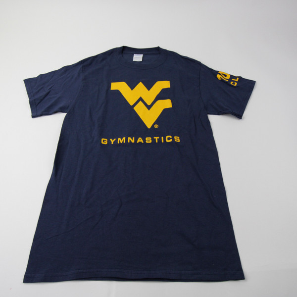 West Virginia Mountaineers Port & Company Short Sleeve Shirt Men's Blue New-TOPS-149737
