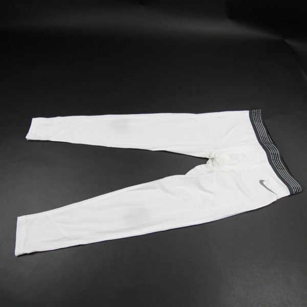 Nike Pro Compression Pants Men's White Used Multiple Sizes PNTS-031069