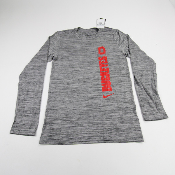 Ohio State Buckeyes Nike Lebron Long Sleeve Shirt Men's Gray New