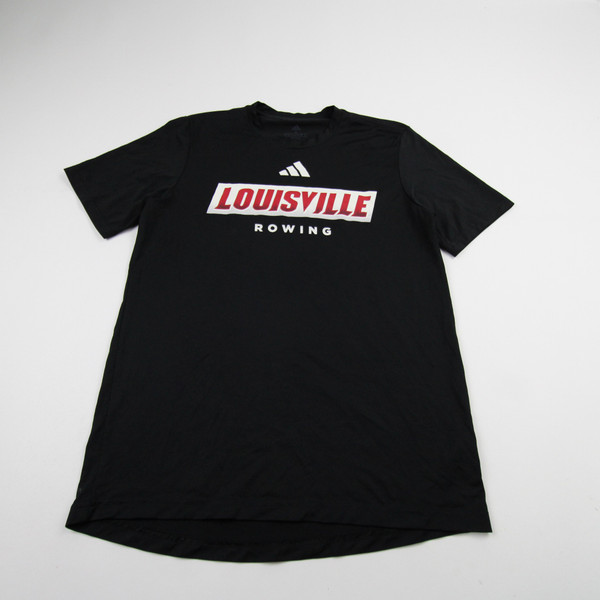 Louisville Cardinals adidas Short Sleeve Shirt Men's Black Used-TOPS-151611