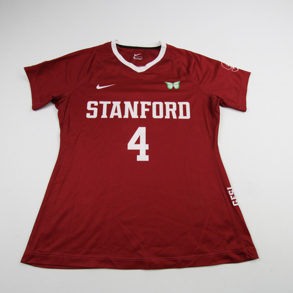Stanford Cardinal Nike Game Jersey - Soccer Women's Crimson Used-JRSY-009079
