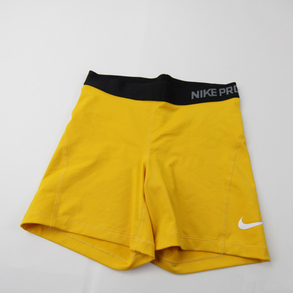 Nike Dri-Fit Compression Shorts Women's Gold Used-SHOR-032972