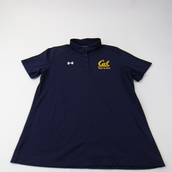 California Golden Bears Under Armour Polo Women's Navy Used M TOPS-151929
