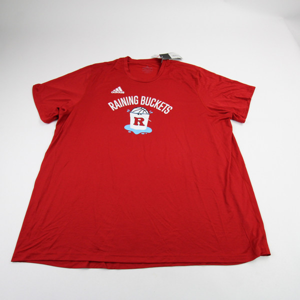 Rutgers Scarlet Knights adidas Short Sleeve Shirt Men's Red New 3XL-TOPS-152282