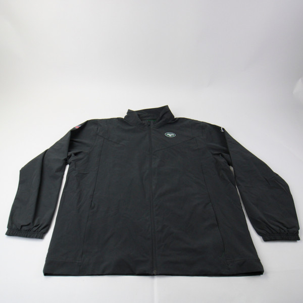 New York Jets Nike NFL On Field Jacket Men's Gray Used XL-TOPS-153097