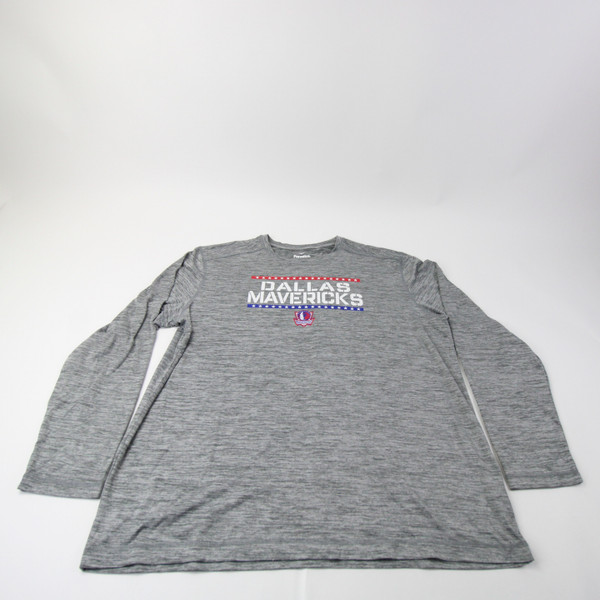 Dallas Mavericks Fanatics Long Sleeve Shirt Men's Gray Used XXL TOPS-153403