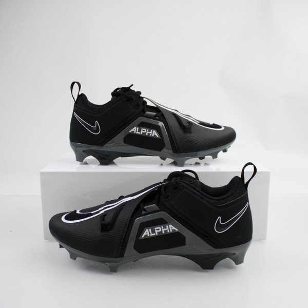 Nike Alpha Menace Football Cleat Men's Black/Gray New without Box-CLEA-014314