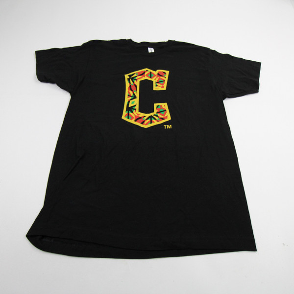 Cleveland Guardians Tultex Short Sleeve Shirt Men's Black Used L-TOPS-153801