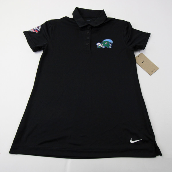 Tulane Green Wave Nike Polo Women's Black New with Tags Multiple Sizes TOPS-154140