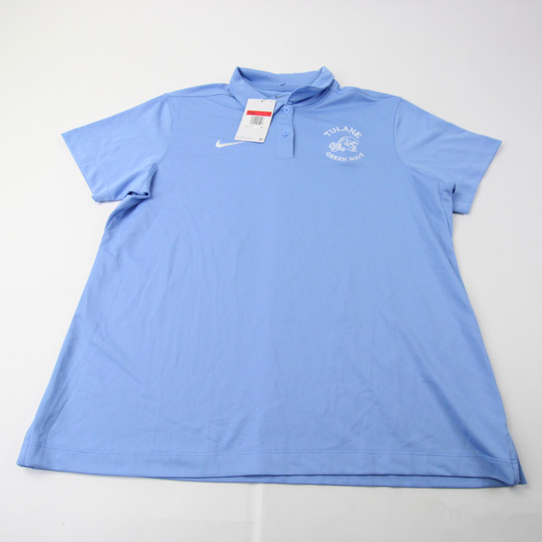 Tulane Green Wave Nike Dri-Fit Polo Women's Light Blue New L-TOPS-154005