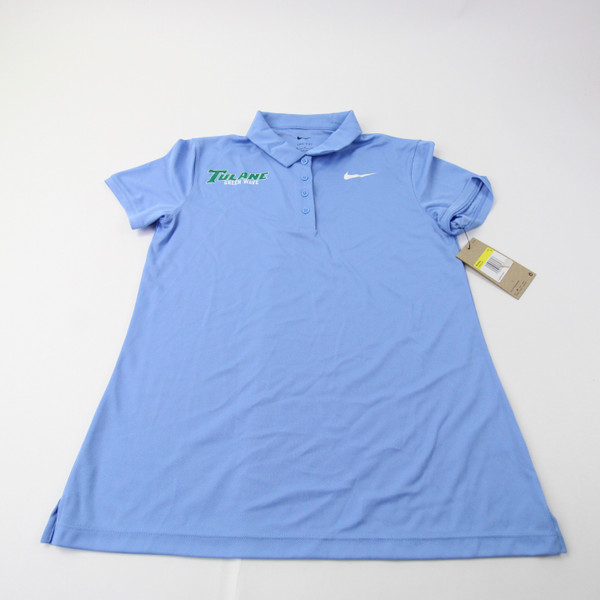 Tulane Green Wave Nike Dri-Fit Polo Women's Light Blue New-TOPS-154013