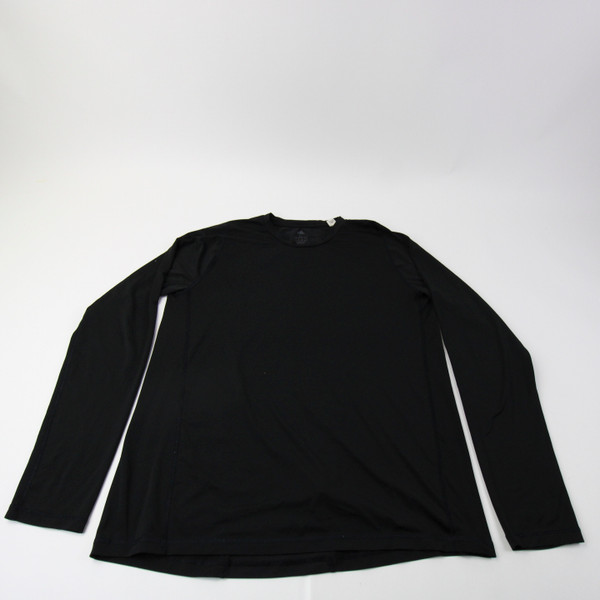 adidas Climalite Long Sleeve Shirt Men's Black Used L-TOPS-154362