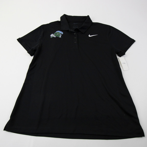 Tulane Green Wave Nike Polo Women's Black New with Tags M TOPS-154308