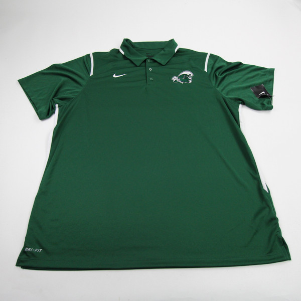 Tulane Green Wave Nike Polo Men's Dark Green/White New 2XL-TOPS-154489