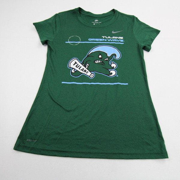 Tulane Green Wave Nike Short Sleeve Shirt Women's New without Tags M TOPS-154588