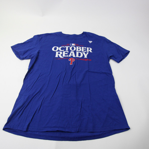 Philadelphia Phillies Fanatics Short Sleeve Shirt Men's Blue New XL-TOPS-154613