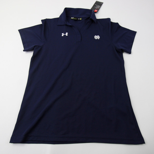 Notre Dame Fighting Irish Under Armour Polo Women's Navy New with Tags S TOPS-154753