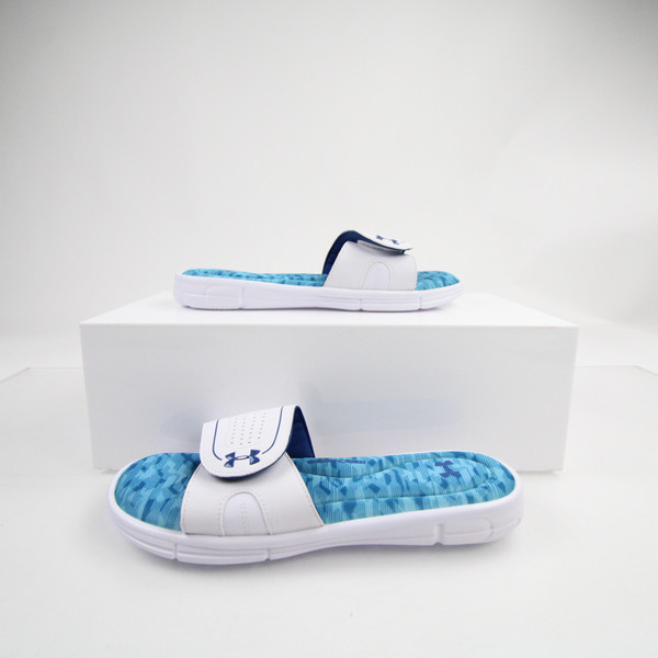 Under Armour Sandals & Flip Flops Women's White/Blue Used 11-SHOE-019607