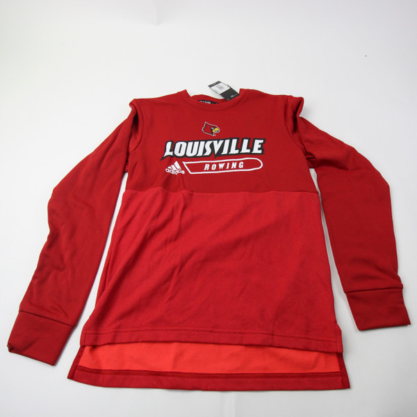 Louisville Cardinals adidas Long Sleeve Shirt Men's Red Used S-TOPS-155121