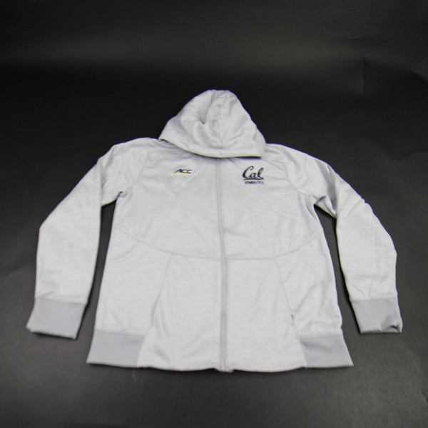 California Golden Bears Under Armour Jacket Women's Light Gray Used S TOPS-154931