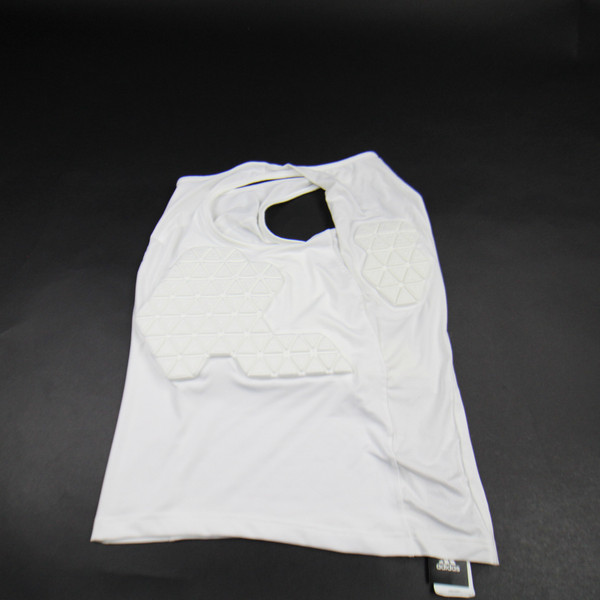 adidas Techfit Padded Compression Top Men's White New with Tags Multiple Sizes TOPS-154900