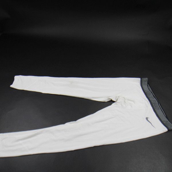 Nike Pro Compression Pants Men's White Used Multiple Sizes PNTS-032089