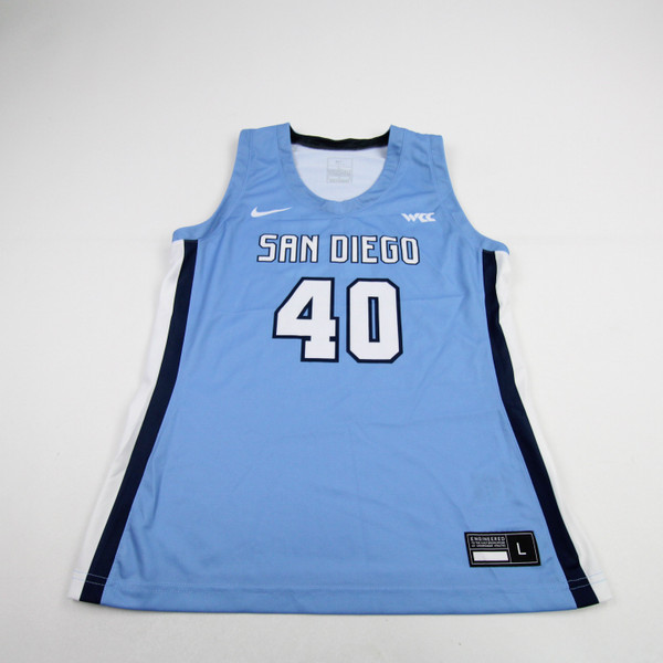 San Diego Toreros Nike Team Game Jersey - Basketball Men's Blue New L-JRSY-009195