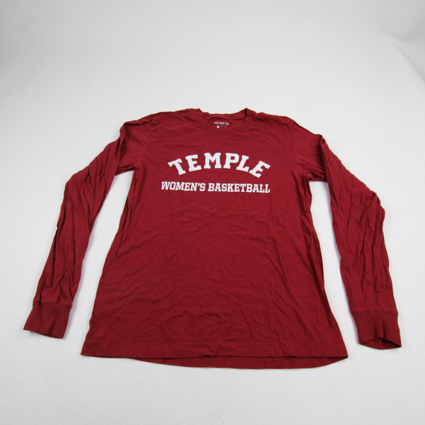 Temple Owls Nike Nike Tee Long Sleeve Shirt Men's Dark Red Used S-TOPS-155279