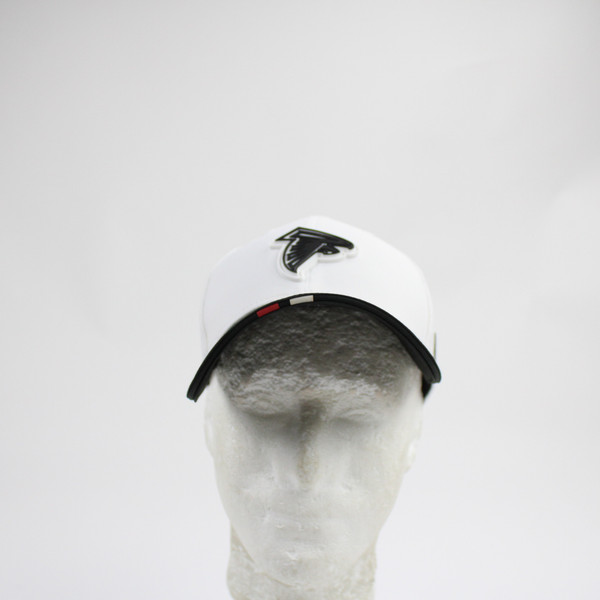 Atlanta Falcons New Era 39thirty Fitted Hat Unisex White Used SM HATS-014309